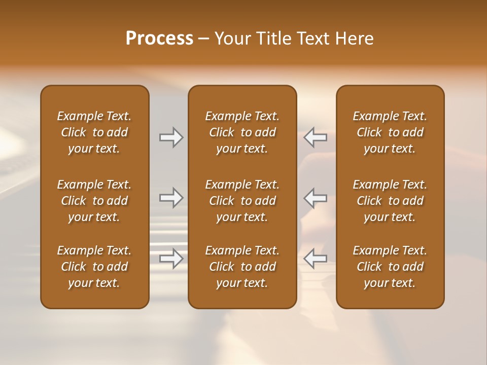 A Person Playing A Piano With Their Hands PowerPoint Template