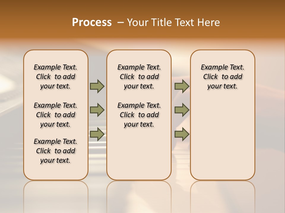 A Person Playing A Piano With Their Hands PowerPoint Template