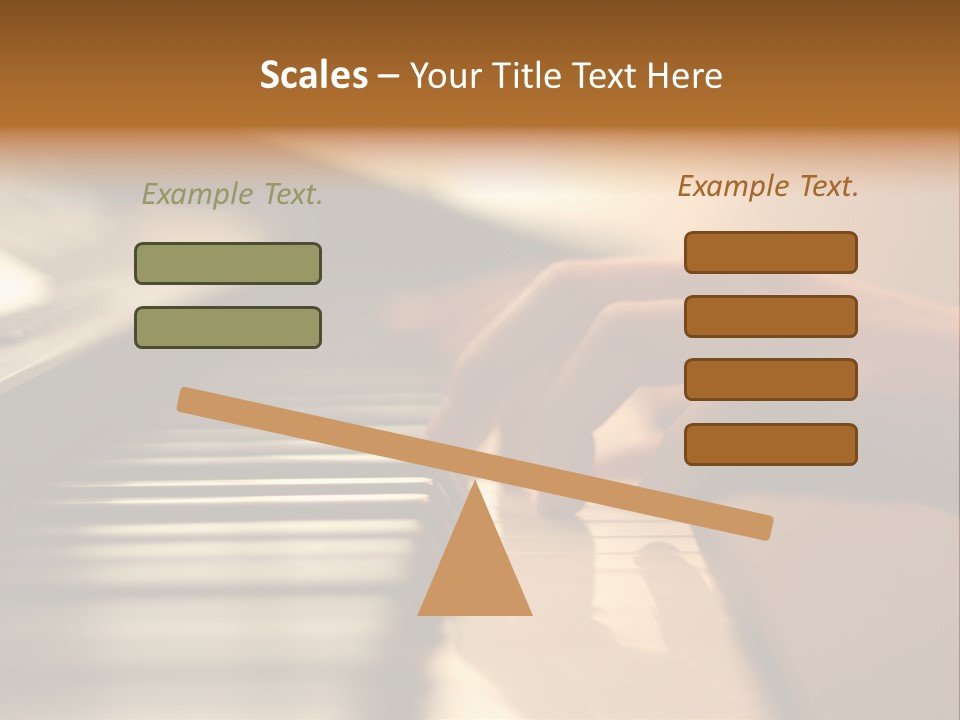 A Person Playing A Piano With Their Hands PowerPoint Template