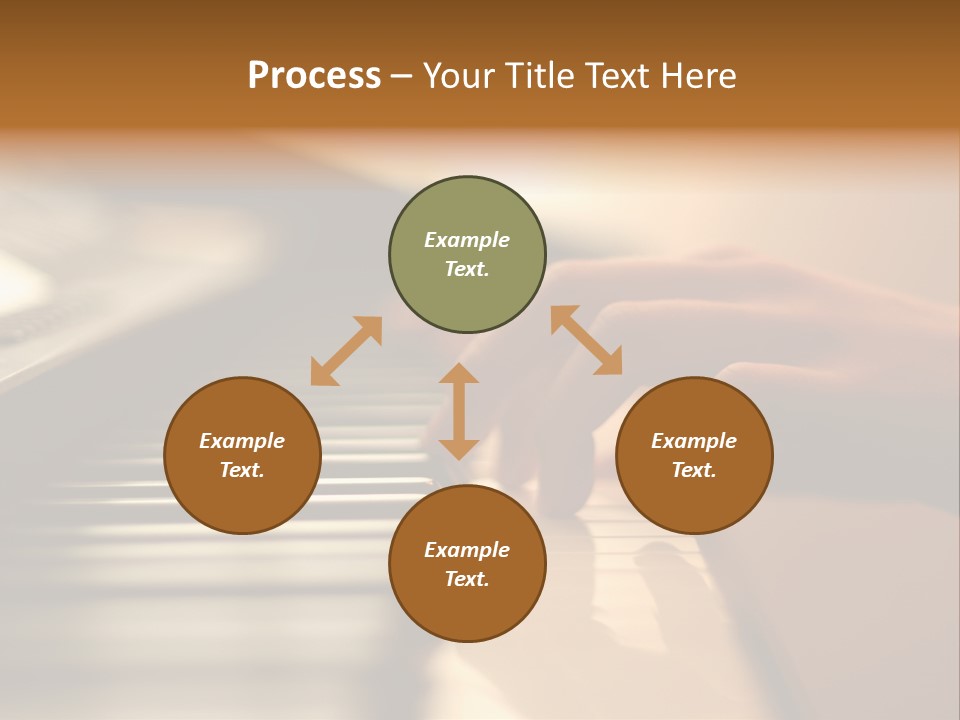A Person Playing A Piano With Their Hands PowerPoint Template