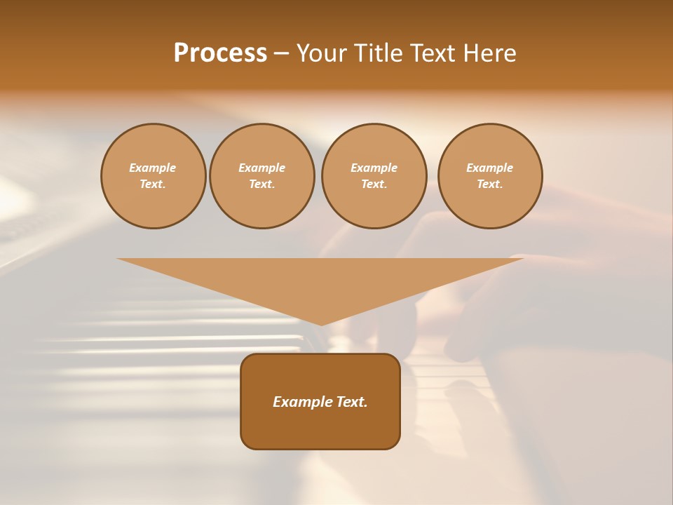 A Person Playing A Piano With Their Hands PowerPoint Template
