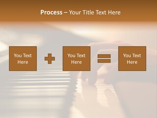 A Person Playing A Piano With Their Hands PowerPoint Template