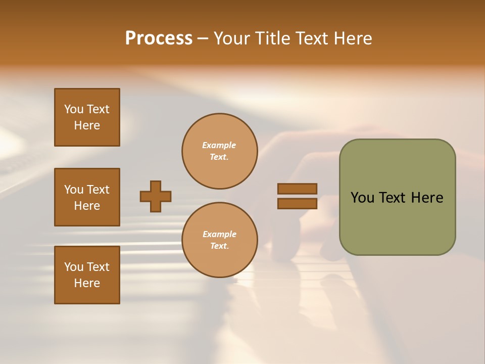 A Person Playing A Piano With Their Hands PowerPoint Template