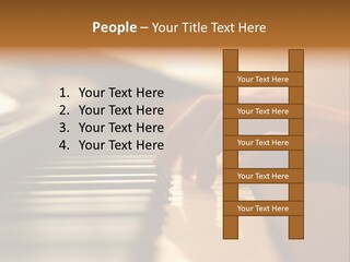 A Person Playing A Piano With Their Hands PowerPoint Template