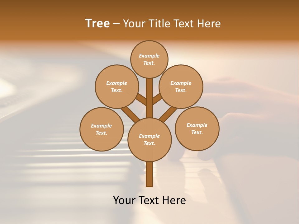 A Person Playing A Piano With Their Hands PowerPoint Template