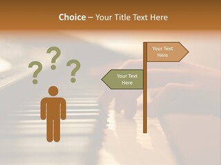 A Person Playing A Piano With Their Hands PowerPoint Template
