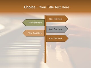A Person Playing A Piano With Their Hands PowerPoint Template