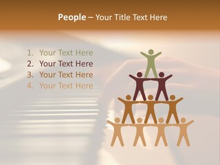 A Person Playing A Piano With Their Hands PowerPoint Template