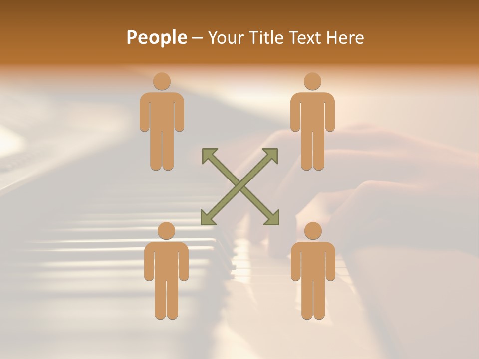 A Person Playing A Piano With Their Hands PowerPoint Template