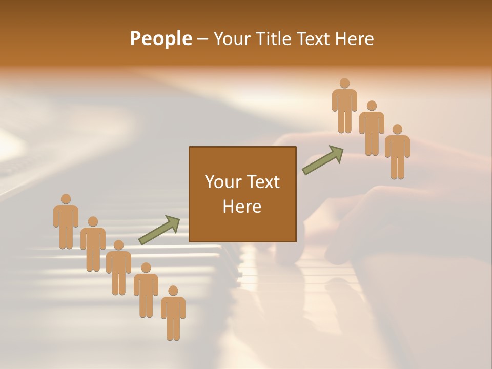 A Person Playing A Piano With Their Hands PowerPoint Template