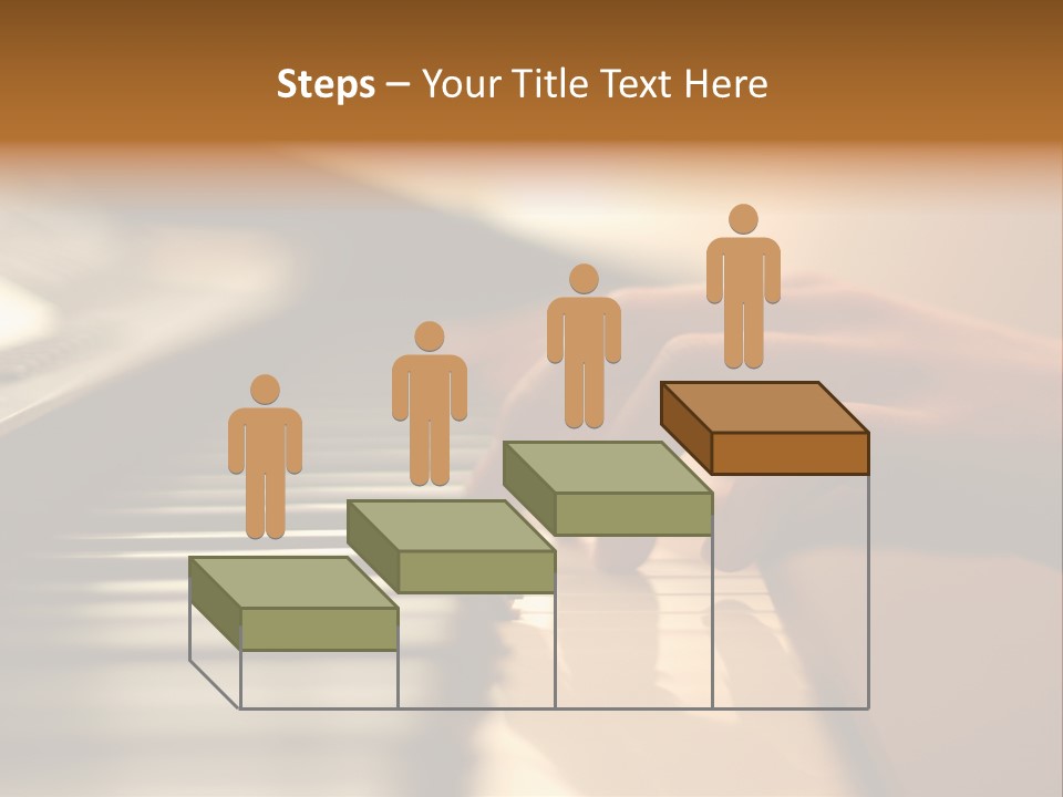 A Person Playing A Piano With Their Hands PowerPoint Template