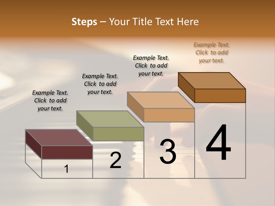 A Person Playing A Piano With Their Hands PowerPoint Template