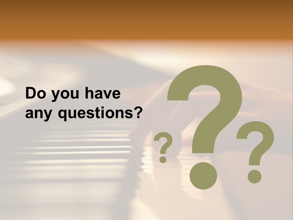 A Person Playing A Piano With Their Hands PowerPoint Template