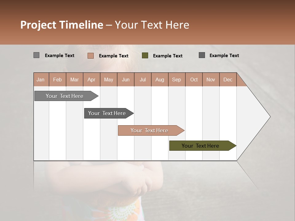 A Little Girl Holding A Teddy Bear In Her Arms PowerPoint Template