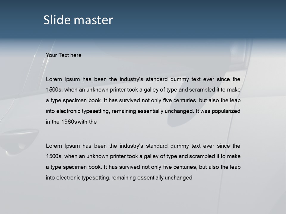 A Car Is Shown With The Door Handle Open PowerPoint Template