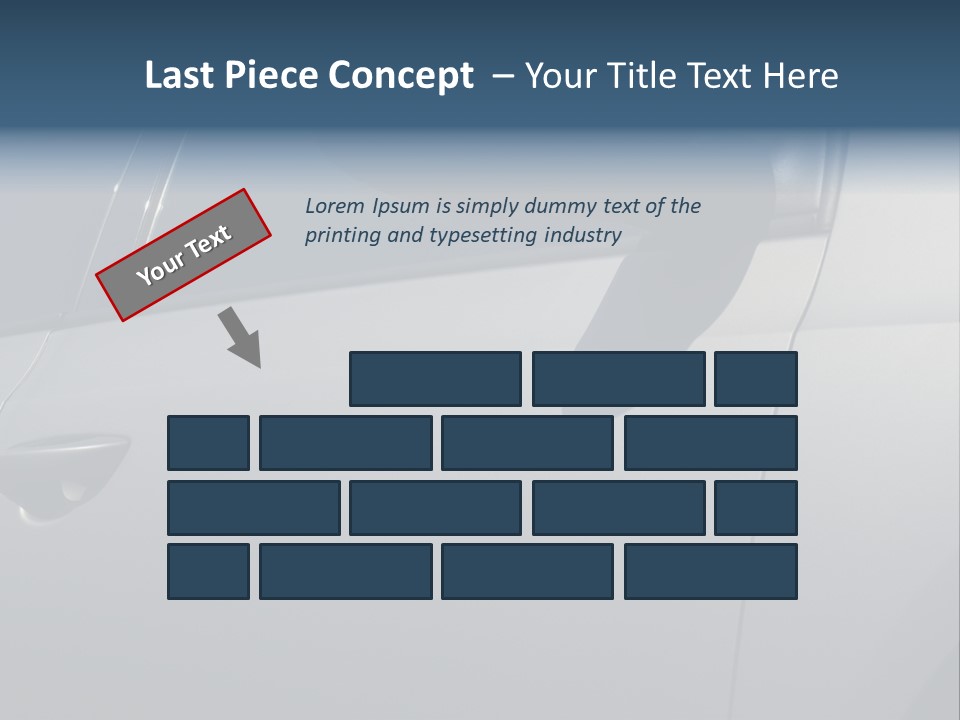 A Car Is Shown With The Door Handle Open PowerPoint Template