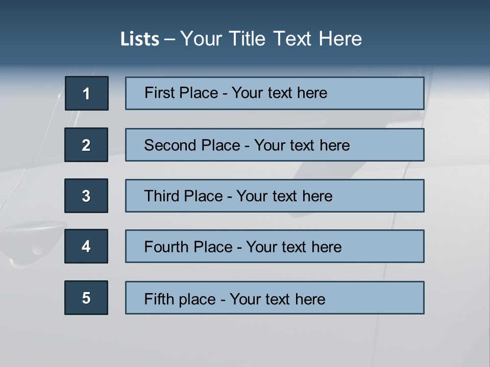 A Car Is Shown With The Door Handle Open PowerPoint Template