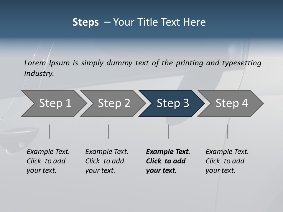 A Car Is Shown With The Door Handle Open PowerPoint Template