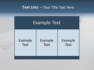 A Car Is Shown With The Door Handle Open PowerPoint Template