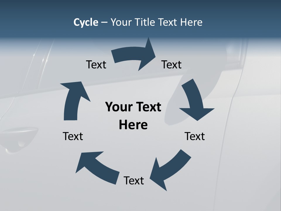 A Car Is Shown With The Door Handle Open PowerPoint Template