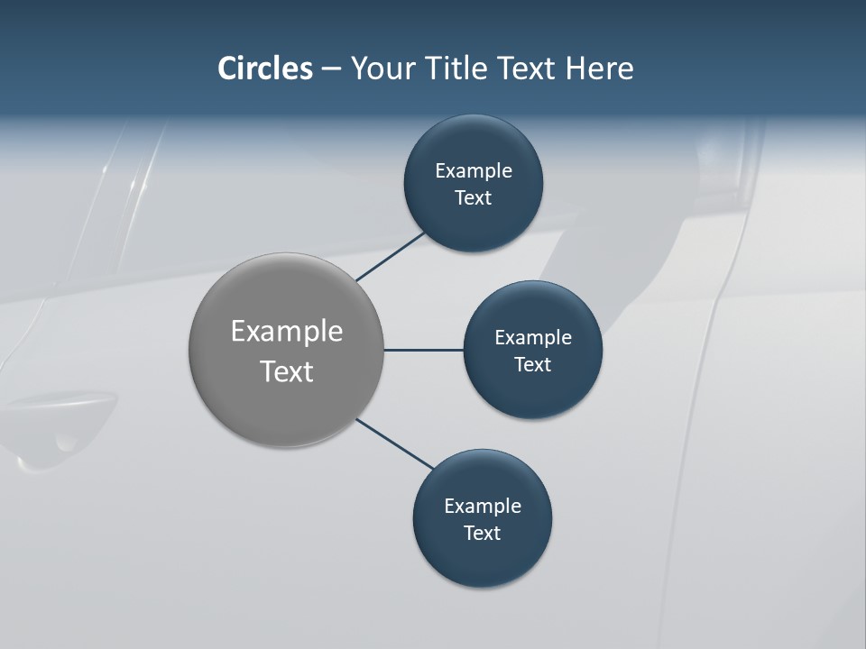 A Car Is Shown With The Door Handle Open PowerPoint Template