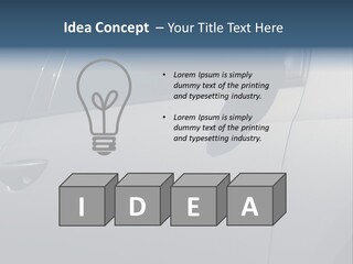 A Car Is Shown With The Door Handle Open PowerPoint Template