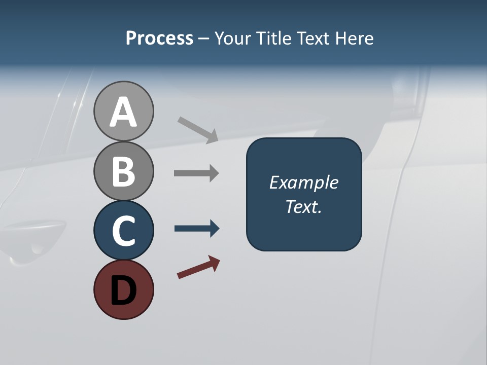 A Car Is Shown With The Door Handle Open PowerPoint Template