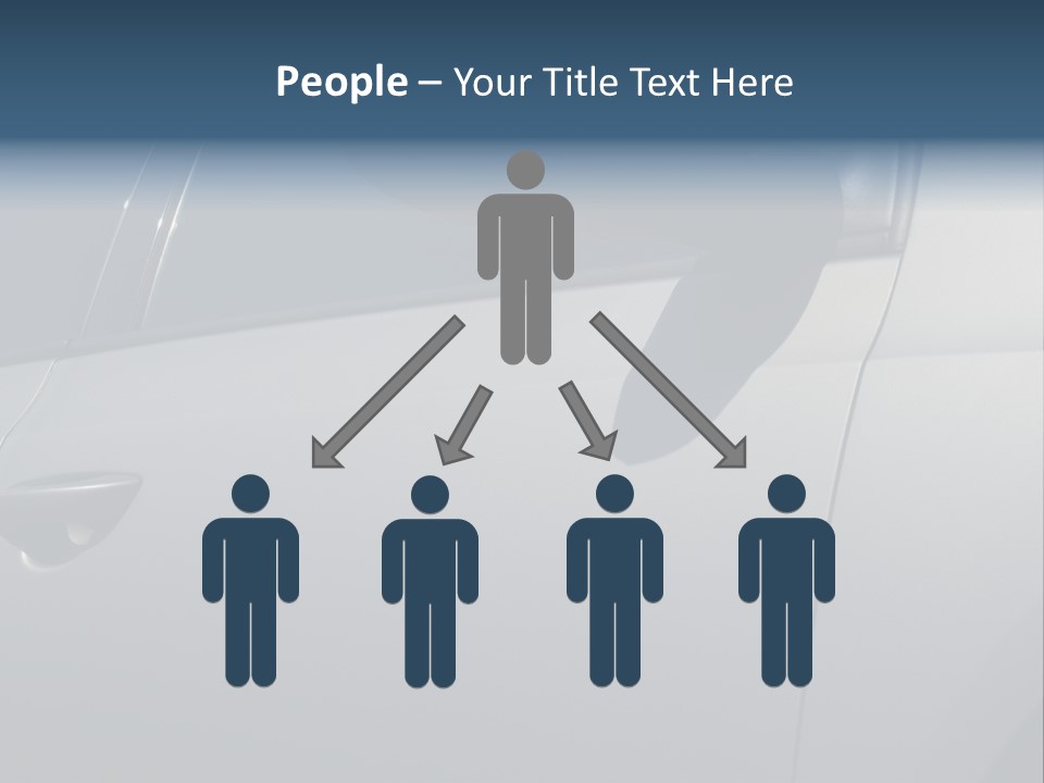 A Car Is Shown With The Door Handle Open PowerPoint Template