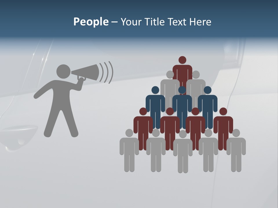 A Car Is Shown With The Door Handle Open PowerPoint Template