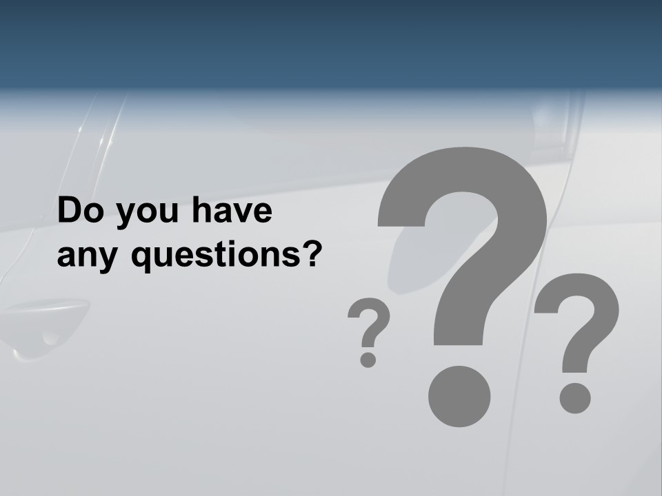 A Car Is Shown With The Door Handle Open PowerPoint Template