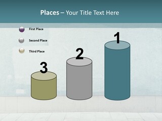 A Person Sitting On A Bench In Front Of A Wall PowerPoint Template