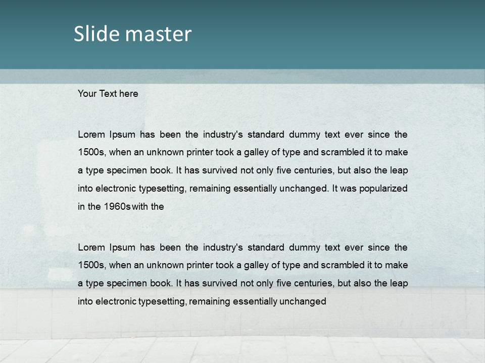 A Person Sitting On A Bench In Front Of A Wall PowerPoint Template