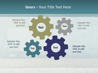 A Person Sitting On A Bench In Front Of A Wall PowerPoint Template