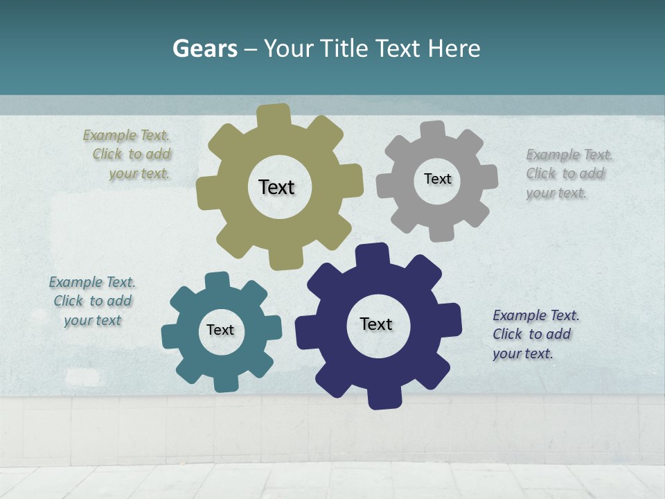 A Person Sitting On A Bench In Front Of A Wall PowerPoint Template