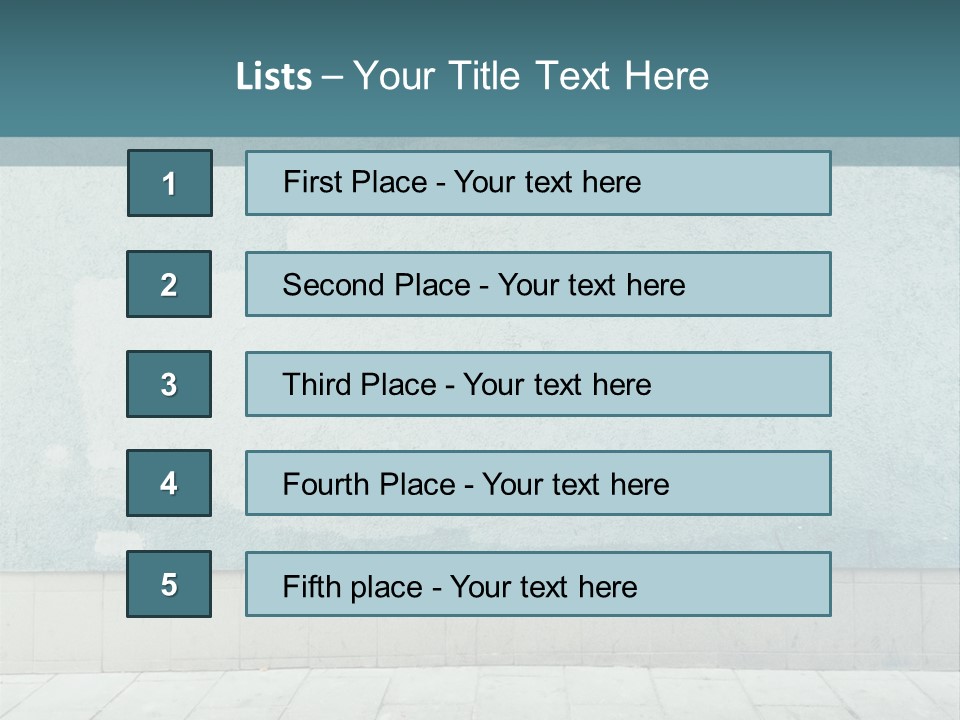 A Person Sitting On A Bench In Front Of A Wall PowerPoint Template