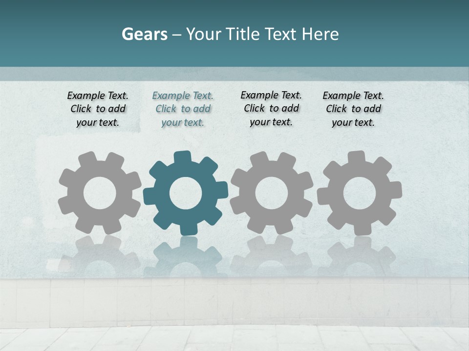 A Person Sitting On A Bench In Front Of A Wall PowerPoint Template