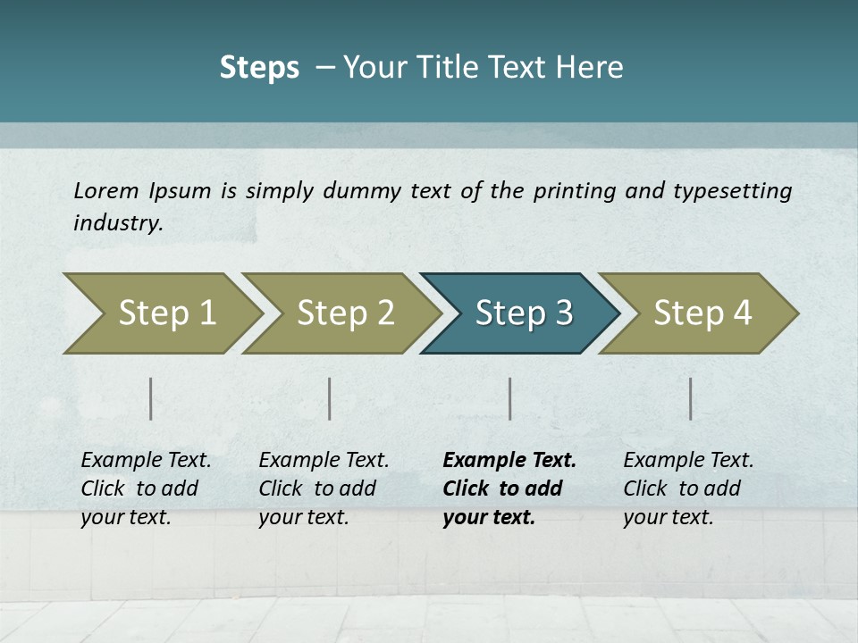 A Person Sitting On A Bench In Front Of A Wall PowerPoint Template