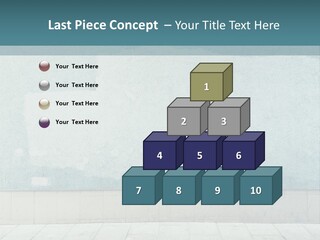 A Person Sitting On A Bench In Front Of A Wall PowerPoint Template