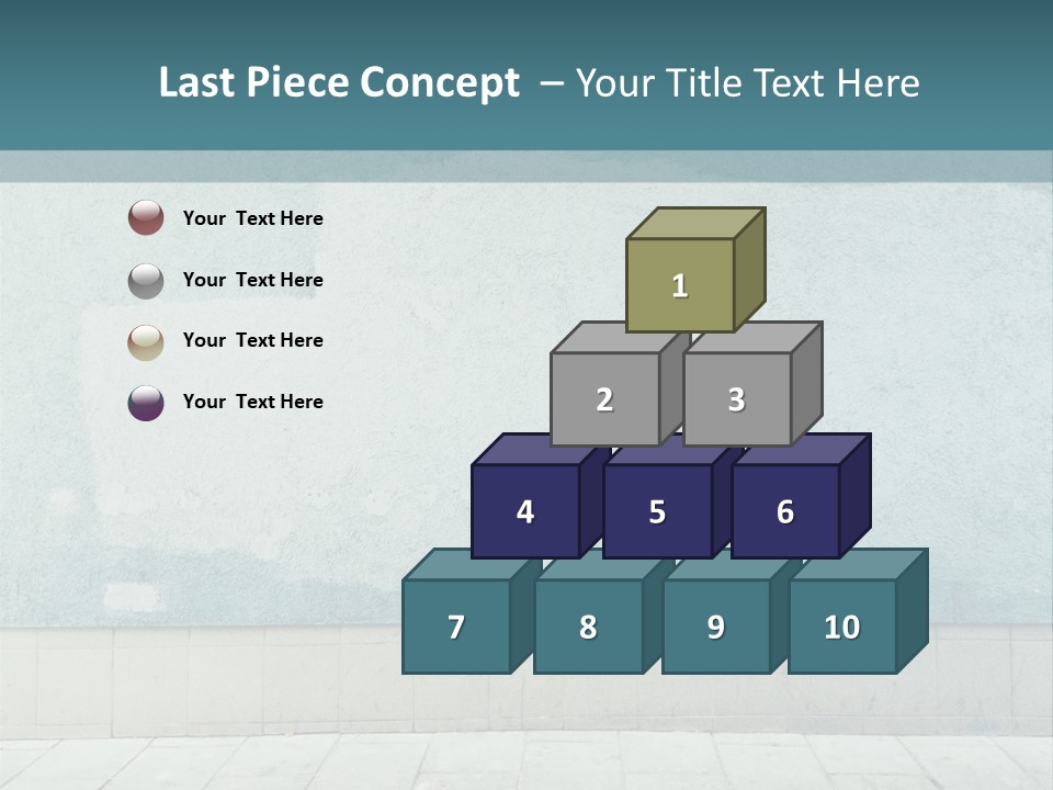 A Person Sitting On A Bench In Front Of A Wall PowerPoint Template