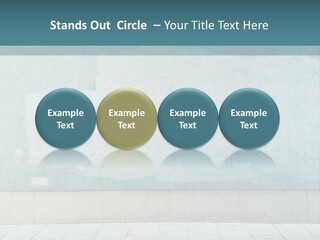 A Person Sitting On A Bench In Front Of A Wall PowerPoint Template