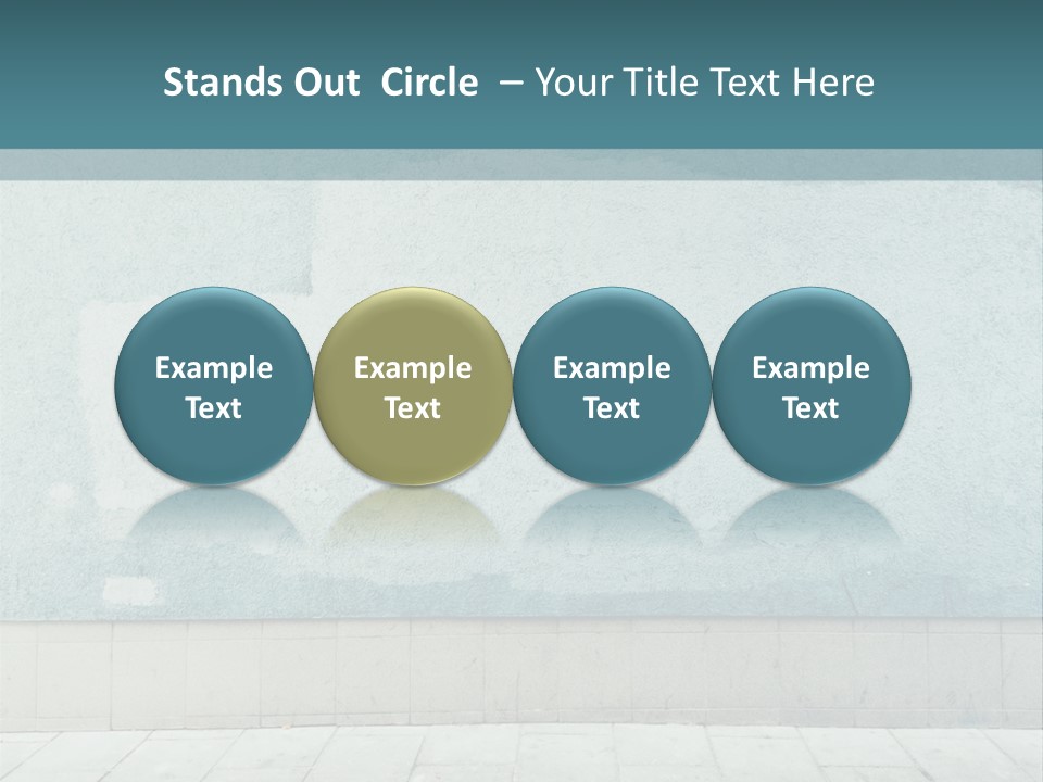 A Person Sitting On A Bench In Front Of A Wall PowerPoint Template