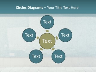 A Person Sitting On A Bench In Front Of A Wall PowerPoint Template