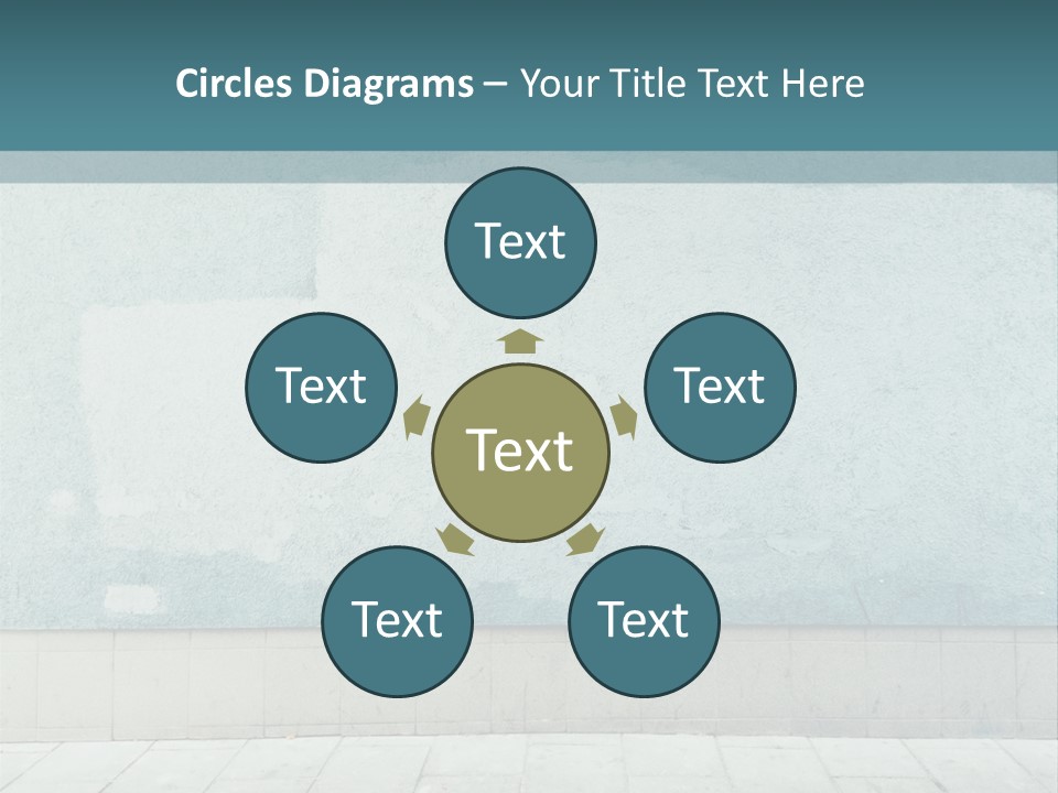 A Person Sitting On A Bench In Front Of A Wall PowerPoint Template