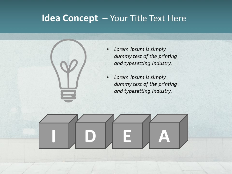 A Person Sitting On A Bench In Front Of A Wall PowerPoint Template