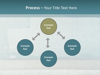 A Person Sitting On A Bench In Front Of A Wall PowerPoint Template