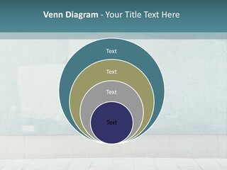 A Person Sitting On A Bench In Front Of A Wall PowerPoint Template