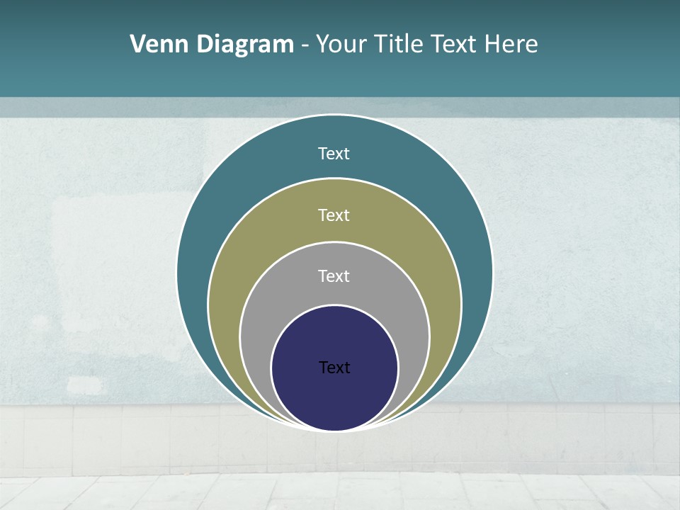A Person Sitting On A Bench In Front Of A Wall PowerPoint Template