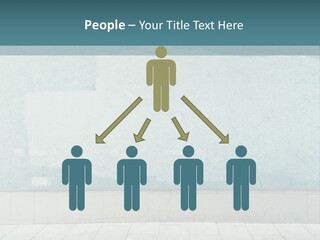 A Person Sitting On A Bench In Front Of A Wall PowerPoint Template