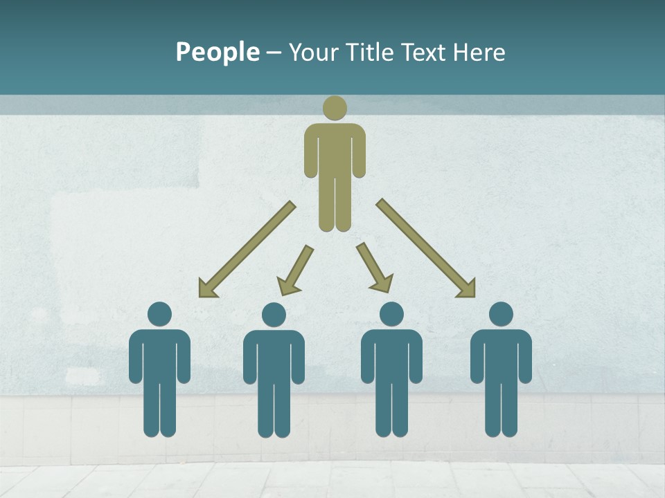 A Person Sitting On A Bench In Front Of A Wall PowerPoint Template