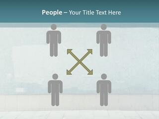 A Person Sitting On A Bench In Front Of A Wall PowerPoint Template